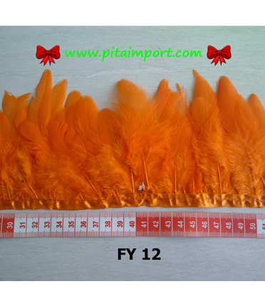 Bulu Ayam Bulet Orange (FY 12)